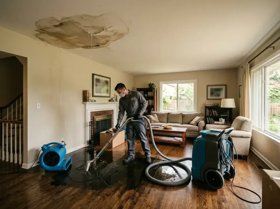 attic-pipe-burst-ceiling-drip-008 — frequently asked questions, Water Damage Restoration & Carpet Care in Farmington, MO